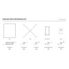 STARLINK Flat High Performance Kit W/ Wedge Mount - White