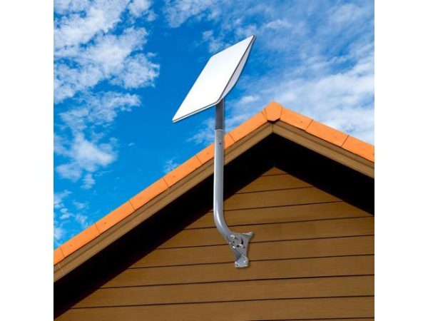 SatelliteSale Universal J Pipe Roof
  Antenna Mount 1-5/8 Diameter Compatible with DISH Network Satellite Dishes 22
  inches Long