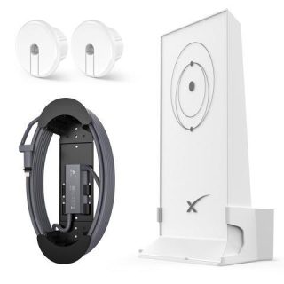 MSAFF StarLink Mount for Mesh Router V2 +
  Starlink Ethernet Cable Caddy with Adapter Holder + 1-Inch Wall Bushing -
  Star Link Internet Kit Satellite ABS Stability Wall Holder Starlink
  Accessories