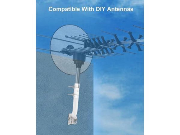 Richbarn Adjustable Starlink Mounting
  Kit,Starlink Wall/Roof/J Pole Mount with Starlink Mount Adapter Compatible
  with Starlink Internet Kit Satellite V2 Rectangular Dish,White