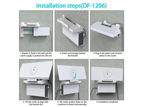 MSAFF Starlink Gen 3 Router Mount +
  StarLink V3 Power Supply Brackets Holder