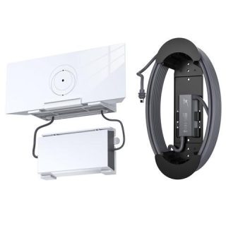 VOMENC 2 in 1 Wall Holder Mount Kit
  Compatible with Starlink Gen 3 Router and Starlink Power Supply,Suitable for
  StarLink Internet Set Satellite ABS Stability Wall Bracket Accessories(White)