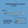 Starlink Mounting Kit,Starlink Adjust
  Mount, Starlink Wall Mount ,Starlink Pole Mount,Weather-Resistent Metal
  Starlink Wall Mount with Adapter Available to V2 (Include Wrench & Drill
  bit).
