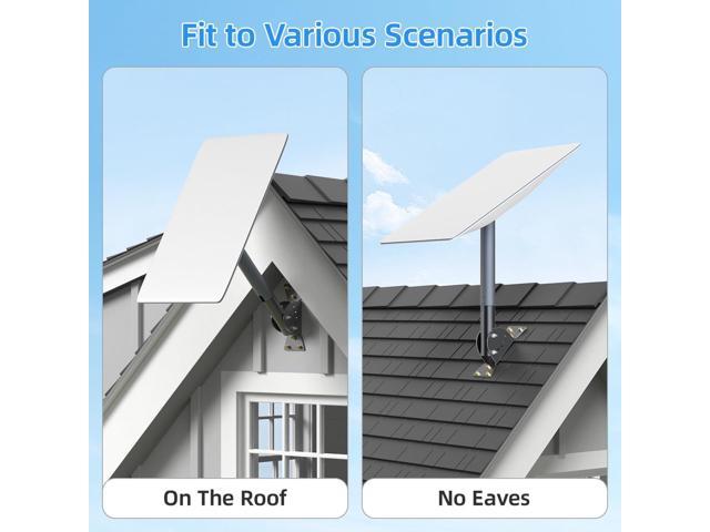 Starlink Short Wall Mount,Starlink Pole
Mount,Starlink Roof Wall Mounting kit,Adjustable Starlink Mounting Kit for V2
Starlink Internet Kit Satellite