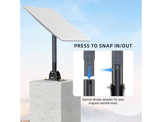 Starlink Short Wall Mount,Starlink Pole
Mount,Starlink Roof Wall Mounting kit,Adjustable Starlink Mounting Kit for V2
Starlink Internet Kit Satellite