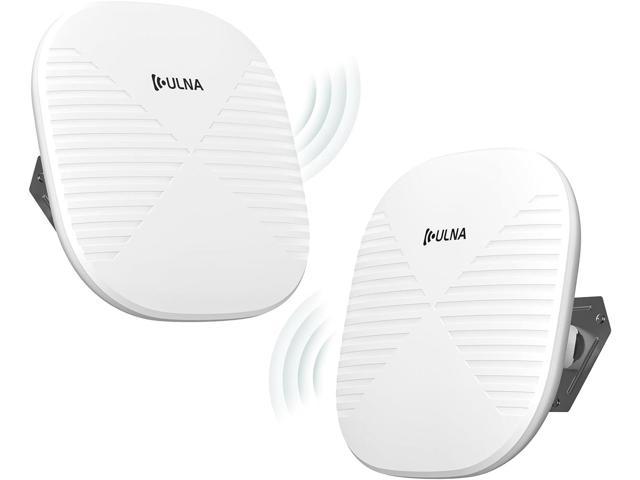 Point to Point Wireless Bridge Outdoor,
2×1000Mbps Ethernet Port ULNA Wireless Bridge CPE801 for PTP/PTMP, Pre-Paired
Stable Long Range WiFi Bridge 3 Mile Extend WiFi to Outbuildings Barn Home
Office