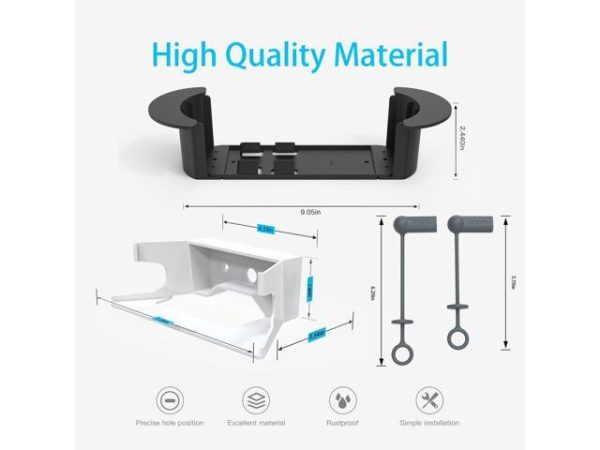 TUIUHU 3 in1 Wall Mount Holder Kit for
  StarLink Mesh WiFi Router V2 & Star Link Ethernet Adapter (Starlink
  Ethernet Cable Caddy, Starlink Mounting Bracket, StarLink Cable End
  Protection Cover)