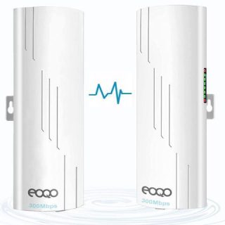 Wireless Bridge Point to Point Outdoor
  for Starlink Satellite Internet Extension, 5.8GHz 100Mbps Starlink WiFi
  Extender,Outdoor Access Point, 3KM Ethernet Bridge with 2 RJ45 LAN Port
  2-Pack