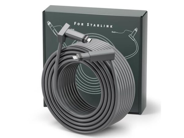 YaCeSyn 150FT Starlink Cable for Starlink
  V2 Connection, IP68 Waterproof Supports 1200M Protocol Replacement Cable Cord
  for Router (150FT/46M)