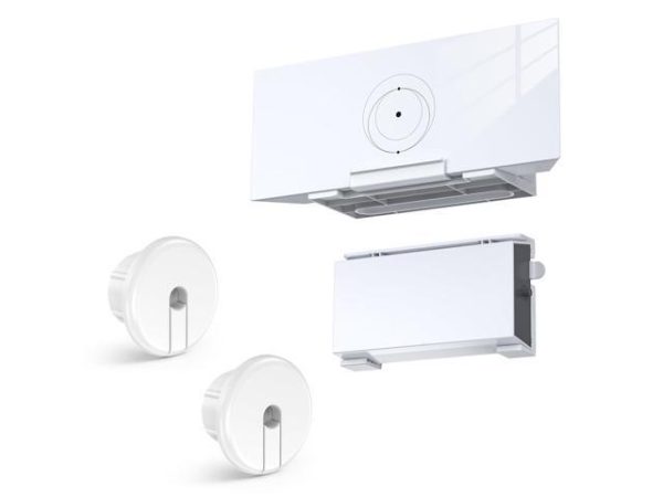 Mount for Starlink Mesh Router Gen 3 +
  StarLink Power Supply Brackets Holder V3 + 1-Inch Wall Bushing Internet Kit
  Satellite, Signal Integrity Space Saving, ABS Stability Wall Holder