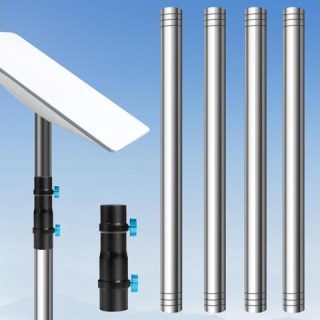DNShorix Starlink Pole Mount, Starlink RV
  Mount Kit Features a Durable 1.5'' Diameter Pole, 7ft Starlink Ground Pole
  Mount, Starlink Gen 2 Pipe Adapter Included