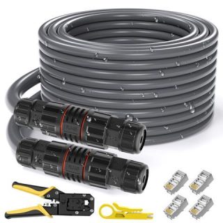 YaCeSyn Starlink Cable Cord 75FT
  Rectangular Satellite V2 Replacement Cable, IP68 Waterproof Supports 1200M
  Protocol Heat Resistant Cord (75FT/23M)