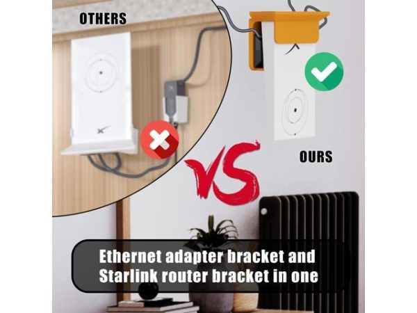 Starlink Ethernet Adapter for Wired
  External Network, black (01560575-001)