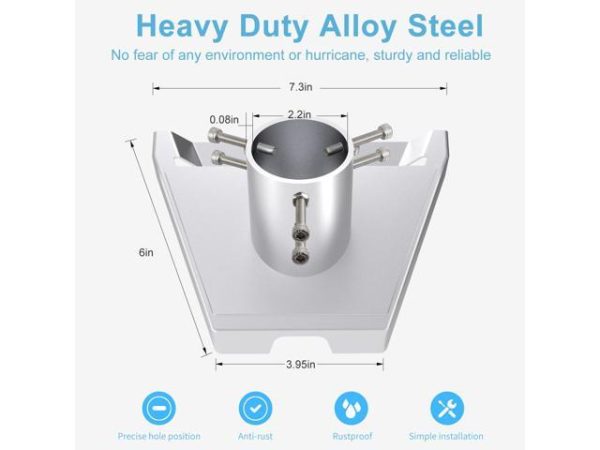 Heavy Duty Alloy Steel for Starlink Gen 3
  Pipe Adapter,Starlink Gen3 Pipe Adapter Mount,Starlink Gen3 Mount ,Starlink
  Gen 3 Pole Mount,Starlink Gen3 Roof Wall Mounting Kits Outer Surround