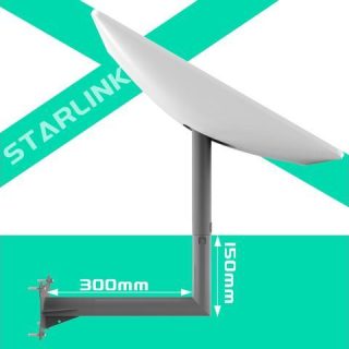 Starlink Long Wall Mount, Starlink
  Mounting Kit for Starlink Internet Kit Satellite,Compatible with Starlink for
  Wall Eave Fascia Installation
