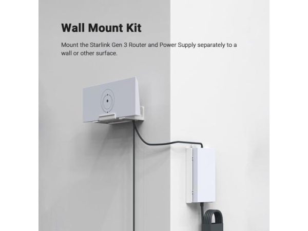 Holicfun Wall Mount Kit for Starlink Gen
  3 Router and Power Supply