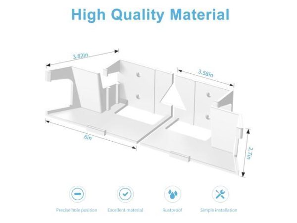 KINEEPLE 2in1 Wall mounting Kit for
  Starlink Gen3 Router Mount and Starlink Power Supply Mount Bracket
  Holder,Stability Protection for StarLink Gen 3 Router Wall Mount and Power
  Supply (White)