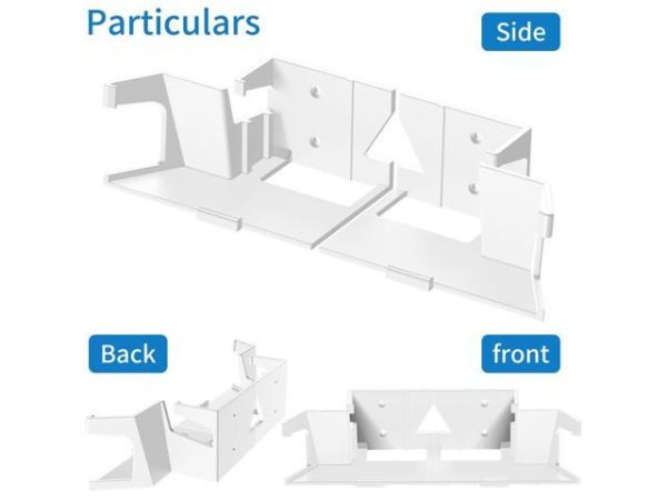 KINEEPLE 2in1 Wall mounting Kit for
  Starlink Gen3 Router Mount and Starlink Power Supply Mount Bracket
  Holder,Stability Protection for StarLink Gen 3 Router Wall Mount and Power
  Supply (White)