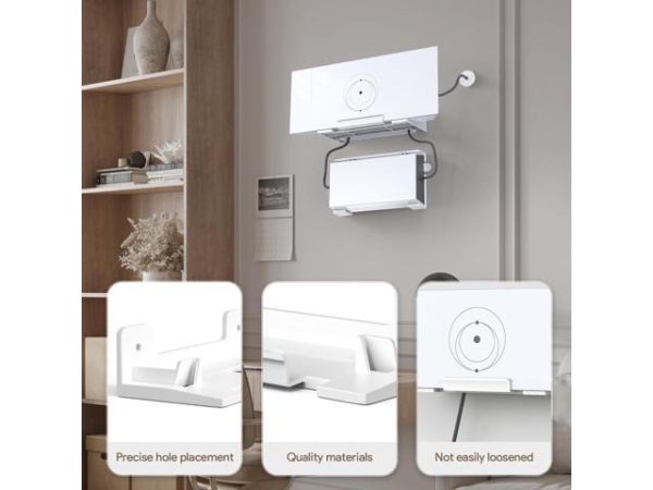 MSAFF StarLink Mount for Wall - Starlink
  Gen3 Router Protection Brackets Holder for Star Link Mesh Router V3, Signal
  Integrity Space Saving, Starlink Internet Kit Satellite ABS Stability Wall
  Holder