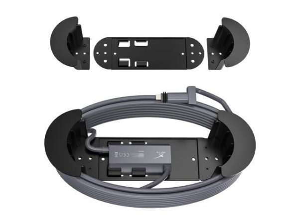 NGAKONA Starlink Ethernet Cable Caddy
  with Built-in Adapter Holder - Wall Mountable for Streamlined Starlink Cable
  Organization and Accessory Storage Compatible with 150 Ft Ethernet Cable