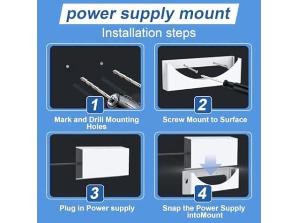 Starlink Gen 3 Router Mount Starlink V3
  Power Supply Bracket, Starlink Gen 3 Mount, Metal Wall Mount Kit