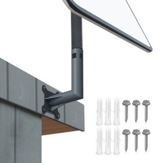 Nearockle Steel Wall Pole Roof Mount
  Bracket Compatible for Starlink V2, Mounting Kit for Starlink Internet Kit
  Satellite, Outdoor TV Antenna Mounting(Short Bracket)