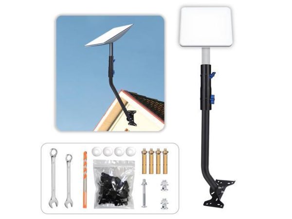 Adjustable Starlink Long Wall Mount,
  Heavy Duty Starlink Mounting Kit, Starlink Roof Mount for Starlink Internet
  Kit Satellite, Starlink Mount Adapter, Compatible with V2 Starlink