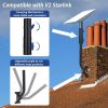 Adjustable Starlink Long Wall Mount,
  Heavy Duty Starlink Mounting Kit, Starlink Roof Mount for Starlink Internet
  Kit Satellite, Starlink Mount Adapter, Compatible with V2 Starlink