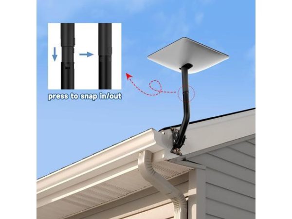 GODPEE Starlink Antenna Wall Mounting Kit
  Roof J-Pole Mount for Starlink Satellite Internet Installation Kit
  Accessories - Starlink Bracket Adjustable Angle