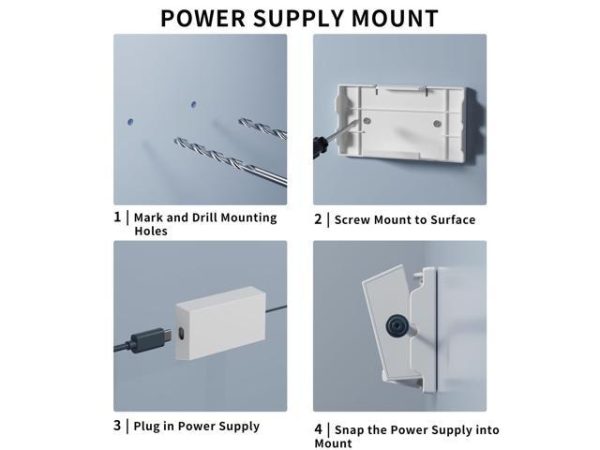 Pftjujudan Wall Mounting Kit for Starlink
  Gen 3 Router,Standard V3 Power Supply Brackets Holder for Starlink,Internet
  Kit Satellite for Starlink,Easy Installation