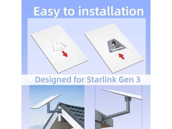 Starlink Gen 3 Pipe Adapter, 18inch Pole
  Mount Adapter Wall Mounting Kit, Starlink Gen 3 Mount, Compatible with
  STARLINK Standard Dish, V3 Kickstand Dishy