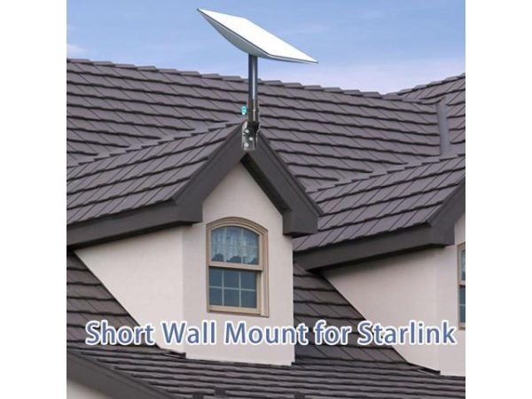 Starlink Short Wall Mount, Aspotify
  Starlink Mount, Starlink Mounting Kit, Starlink Pole Mount, Starlink Roof
  Mount, for Starlink Internet Kit Satellite, with Starlink Mount Adapter
