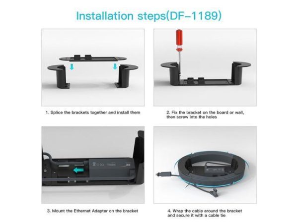 Koroao Cable Caddy Mount for Starlink
  Ethernet Adapter ,Holds Up to 150 Feet of Cable Holder, Compatible with
  Starlink Ethernet Adapter and Starlink Replacement Cable Wall Bracket