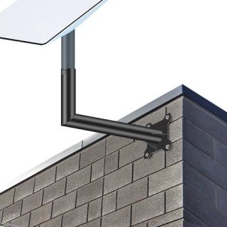 2-Be-Best Starlink Mount, Starlink V2
  Long Wall Mount Black Starlink Internet Kit Mount, Outdoor Mounting TV Star
  link Antenna Mount Compatible with V2 Starlink(Long Bracket)