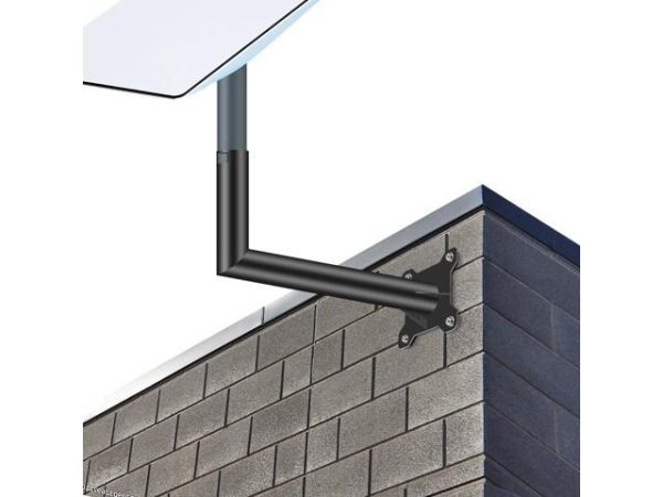 2-Be-Best Starlink Mount, Starlink V2
  Long Wall Mount Black Starlink Internet Kit Mount, Outdoor Mounting TV Star
  link Antenna Mount Compatible with V2 Starlink(Long Bracket)