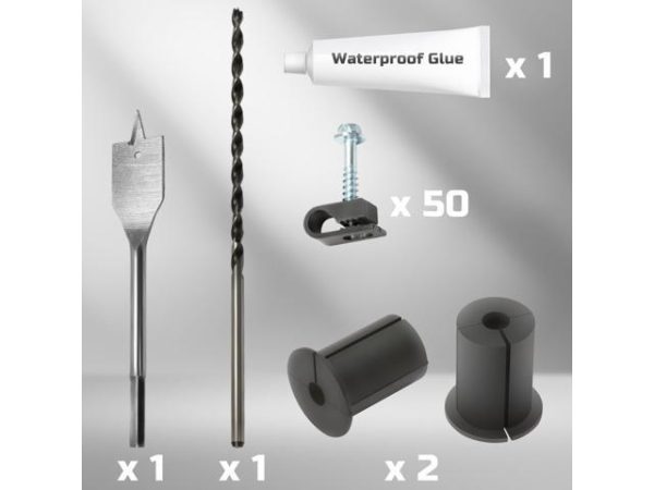 Starlink Cable Mounting Kit, Beciety
  Starlink Cable Routing Kit, with 1" Spade Drill Bit/Wall Wire Clips,
  Starlink Mount, Starlink Accessories, Starlink Roof Mount, Starlink Internet
  Kit Satellite