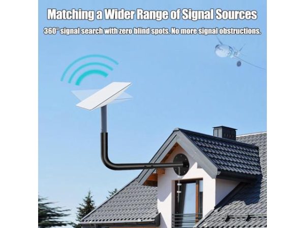 Starlink Mounting Kit Starlink Mount Long
  Eaves Starlink Wall Mount Compatible with V2 Starlink, Starlink Roof Mount
  for Starlink Internet Kit Satellite, Starlink Pole Mount, Black