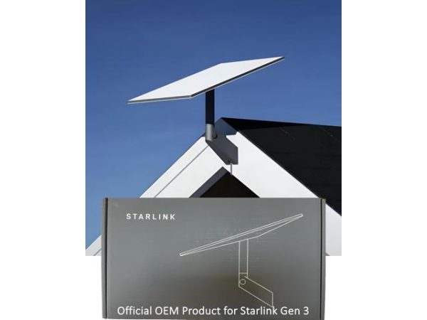 Starlink Mount - Starlink Gen 3 Wall
  Mount [OEM], Accessories Compatible with Starlink Standard V3 Models for Roof
  - Durable Mounting Kit - includes Wall Mount & Essential Tools