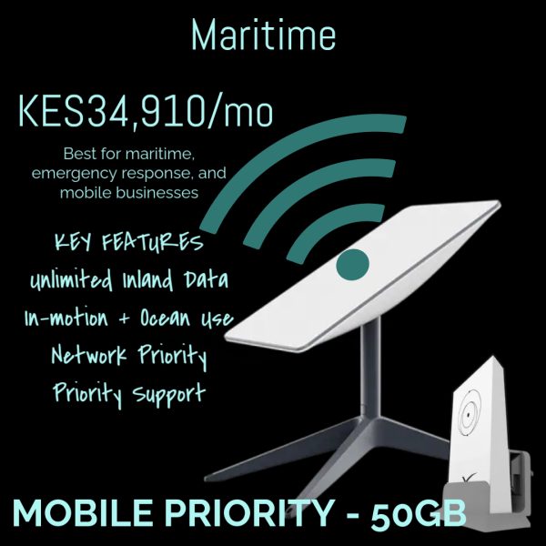STARLINK Maritime MOBILE PRIORITY - 50GB
