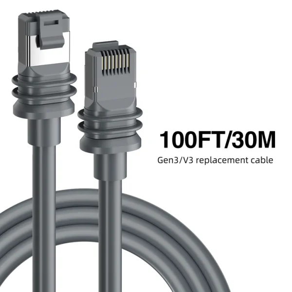 Starlink V3/Gen3 Router Starlink Cable Extension Web Replacement Plug and Dish For Starlink Satellite Cable Repair Kit- 100ft/30m