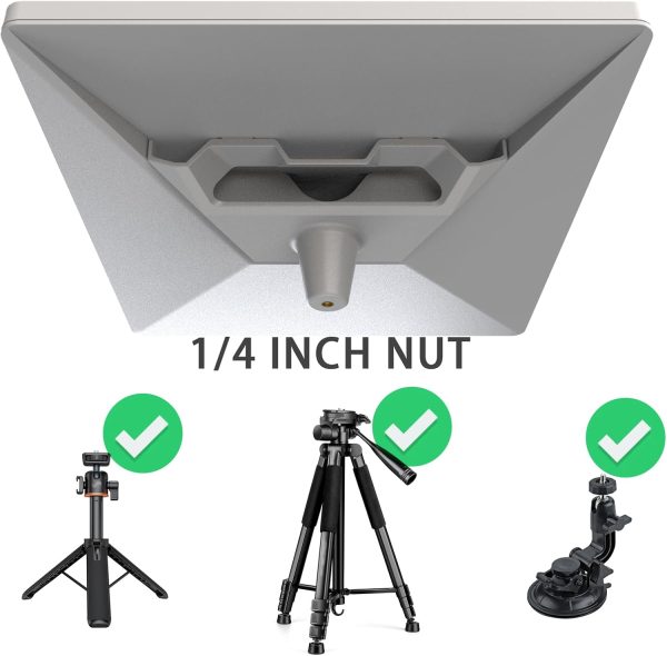 Mini Mount for Starlink Pipe Adapter for Starlink Mini White 1/4 Inch Nut