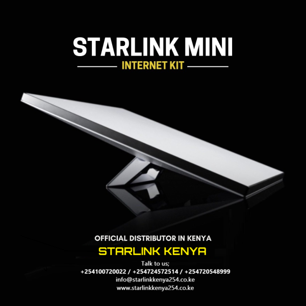 SpaceX Starlink Mini Satellite Dish, High-Speed Low-Latency Internet