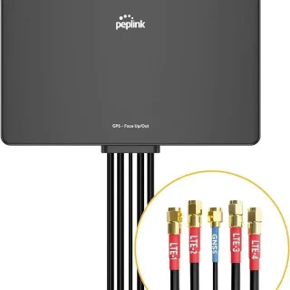 Peplink Slim 40G Antenna 5G & LTE Ultra-Wideband (600-6000MHz), Omni-Directional MIMO, Durable Low-Profile, Easy Install for RVs, Outdoors, Home/Office