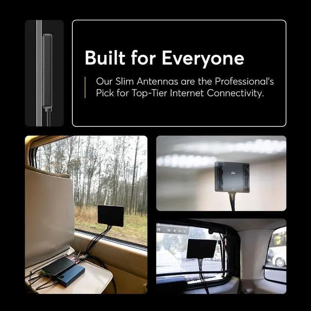 Peplink Slim 40G Antenna 5G & LTE Ultra-Wideband (600-6000MHz), Omni-Directional MIMO, Durable Low-Profile, Easy Install for RVs, Outdoors, Home/Office - Image 6