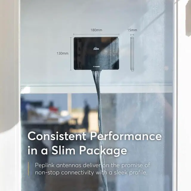 Peplink Slim 40G Antenna 5G & LTE Ultra-Wideband (600-6000MHz), Omni-Directional MIMO, Durable Low-Profile, Easy Install for RVs, Outdoors, Home/Office - Image 5