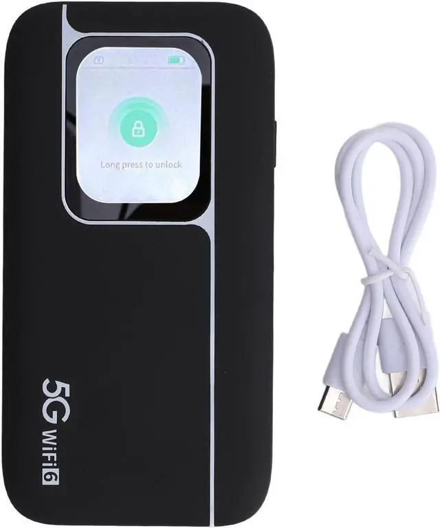 5G WiFi Mobile HIGH Speed 5G Device with Double Band and Large Battery for Travelers, Black - Image 6