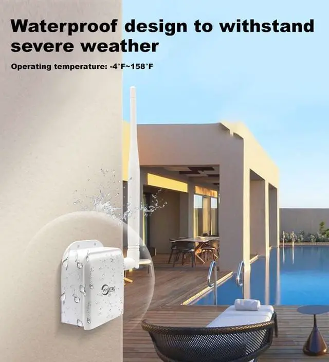 Wireless Bridge Point-to-Point Long Range Wireless Access with High-Gain Antenna, 2.4G WiFi Bridge Repeater Supports 2600 feet Outdoor Transmission Distance, Air Ethernet Cable - Image 4