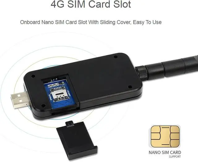 4G LTE USB WiFi Modem, LTE/4G 150 Mbps Mobile Module with SIM Card Slot, High Speed Portable Travel Hotspot Mini Router Supports UART for PC, Industrial Computer - Image 4