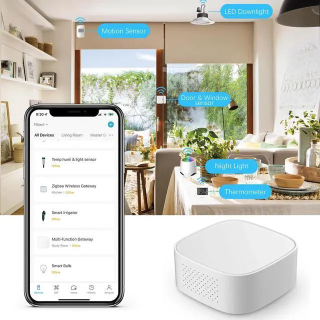 Multi-Mode Smart Gateway Hub Home Intelligent Bridge Remote APP Control Connect - Image 2