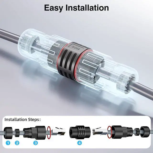 Starlink Gen2 IP68 Waterproof Ethernet Adapter, CAT6 RJ45 Network Cable - Image 4